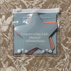 Empowering Kids Shower Affirmations - Star Shape